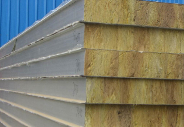 彩钢岩棉夹芯板